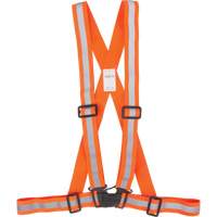Traffic Harness, High Visibility Orange, Silver Reflective Colour, Medium Equipex