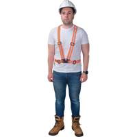 Traffic Harness, High Visibility Orange, Silver Reflective Colour, Medium Equipex