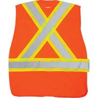Veste d'arpenteur haute visibilit&eacute; conforme &agrave; la CSA, Orange haute visibilit&eacute;, Grand, Polyester Equipex