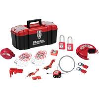 Basic Lockout Kit with Zenex Thermoplastic Locks, Electrical/Valve Kit, 19 Components Equipex
