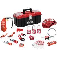 Standard Lockout Kit with Zenex Thermoplastic Locks, Electrical/Valve Kit, 27 Components Equipex