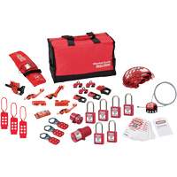 Premier Lockout Kit with Zenex Thermoplastic Locks, Electrical/Valve Kit, 34 Components Equipex