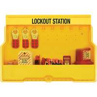 Premier Electrical Lockout Station, None Padlocks, 16 Padlock Capacity, Padlocks Not Included Equipex