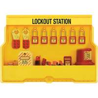 Premier Electrical Lockout Station, Thermoplastic Padlocks, 16 Padlock Capacity, Padlocks Included Equipex