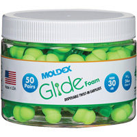 Glide&reg; Foam Earplugs, Bulk - Canister Equipex