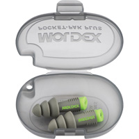 Alphas Reusable Earplugs, Uncorded, Bulk - Plastic Case, 27 dB NRR, One-Size Equipex