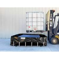 Ultra-IBC Berm&reg; Spill Berm, 400 US gal. Capacity, 6' W x 6' L x 18" H, L-Bracket Equipex