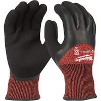 Winter Cut-Resistant Gloves, Size X-Large, 15 Gauge, Rubber Latex Coated, ANSI/ISEA 105 Level 3 Equipex