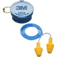 Bouchons d'oreilles pr&eacute;moul&eacute;s E-A-R Ultrafit, Avec cordon, Paire - Boîtier en plastique, 25 dB NRR, Taille unique Equipex