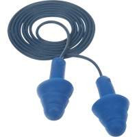 Bouchons d'oreilles pr&eacute;moul&eacute;s E-A-R Ultrafit , Avec cordon, Taille unique, Vrac - Sac en poly, NRR dB NRR 25 dB Equipex