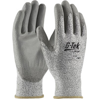 G-Tek&reg; PolyKor&reg; Cut-Resistant Glove, Size X-Small, 13 Gauge, Polyurethane Coated, Engineered Yarn Shell, ANSI/ISEA 105 Level 3 Equipex