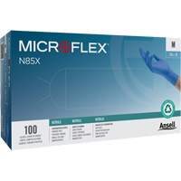 Microflex&reg; N85 Gloves, X-Small, Nitrile, 3.5-mil, Powder-Free, Blue, Class 2 Equipex