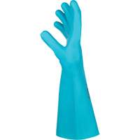 Flextril Chemical Gloves, Size 7, 12.5" L, Nitrile, Nylon Inner Lining Equipex