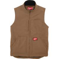 Heavy-Duty Sherpa-Lined Vest, Men's, Small, Brown Equipex