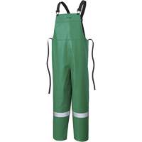 P43 035 CA-43&reg; FR Chemical- & Acid-Resistant Safety Bib Pants, Small, Green Equipex