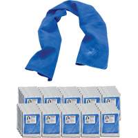 Serviette de refroidissement par &eacute;vaporation Chill-Its 6602, Bleu Equipex