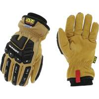 Coldwork Waterproof M-Pact&reg; Driver Gloves, 8, Grain Leather Palm, Elastic Cuff Equipex