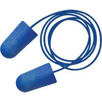 Bouchons d'oreilles biosourc&eacute;s d&eacute;tectables par le m&eacute;tal Food Pro Bullet BioSoft, Avec cordon, Taille unique, Vrac - Boîte, NRR dB 32 Equipex