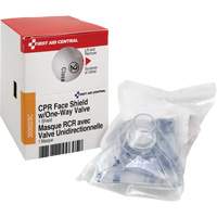 SmartCompliance&reg; Refill CPR Faceshield with One-Way Valve, Single Use Faceshield, Class 2 Equipex