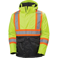 Veste d'hiver Alta, Polyester, Noir/Jaune lime haute visibilit&eacute;, Petit Equipex