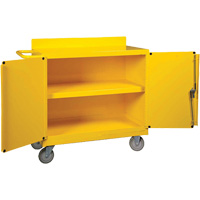 Spill Control Center Cart, 18" L x 38.375" W x 36" H Equipex