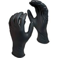 Gants jetables biod&eacute;gradables Green Monkey, Petit, Nitrile, 8 mils, Sans poudre, Noir Equipex
