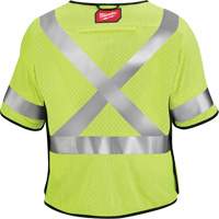 Breakaway Mesh Safety Vest, Black/High Visibility Lime-Yellow, Medium/Small Equipex
