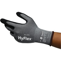 Gants anti-coupures HyFlex 11-571, Taille 5, Calibre 15, Rev&ecirc;tement Nitrile, Enveloppe en Nylon/PEHP/Spandex, ASTM ANSI niveau A4/EN 388 niveau D Equipex