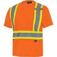 6990 Chandail de s&eacute;curit&eacute; en il-de-perdrix, Polyester, T-petit, Orange haute visibilit&eacute; Equipex