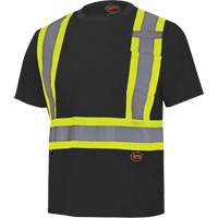 6992 Chandail de s&eacute;curit&eacute; en il-de-perdrix, Polyester, T-petit, Noir Equipex