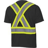 6992 Chandail de s&eacute;curit&eacute; en il-de-perdrix, Polyester, T-petit, Noir Equipex
