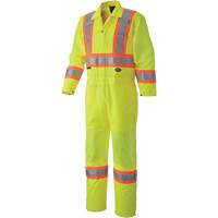 5999A Combinaison de s&eacute;curit&eacute; routi&egrave;re, T-petit, Jaune lime haute visibilit&eacute; Equipex