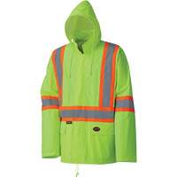 5599 Combinaison de pluie imperm&eacute;able et l&eacute;g&egrave;re, Polyester/PVC, T-petit, Jaune lime haute visibilit&eacute; Equipex