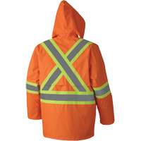 5608 Combinaison de pluie imperm&eacute;able 210D, Polyester/PVC, Petit, Orange haute visibilit&eacute; Equipex