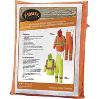 5608 Combinaison de pluie imperm&eacute;able 210D, Polyester/PVC, Petit, Orange haute visibilit&eacute; Equipex