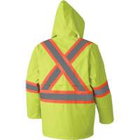 5609 Combinaison de pluie imperm&eacute;able 210D, Polyester/PVC, T-petit, Jaune lime haute visibilit&eacute; Equipex