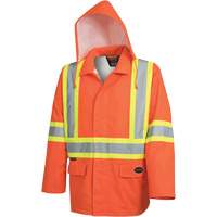 5626 Veste de s&eacute;curit&eacute; The Rock 300D imperm&eacute;able, Polyester, Orange haute visibilit&eacute;, Petit Equipex