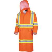 5630 Manteau long imperm&eacute;able The Rock 300D, Polyester, Petit, Orange haute visibilit&eacute; Equipex
