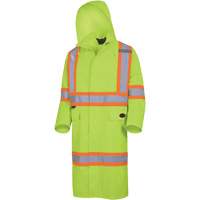 5631 Manteau long imperm&eacute;able The Rock 300D, Polyester, Petit, Jaune lime haute visibilit&eacute; Equipex