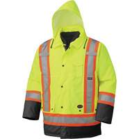 5021BB Waterproof 7-in-1 Parka, High Visibility Lime-Yellow, X-Small Equipex