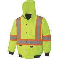 5023 Veste aviateur imperm&eacute;able 7 en 1, Polyester, Jaune lime haute visibilit&eacute;, Petit Equipex