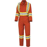 5514W Combinaisons de s&eacute;curit&eacute; pour femmes, T-petit, Orange haute visibilit&eacute; Equipex