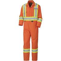 5513T Combinaison pour lavage industriel, 40 (grand taille), Orange haute visibilit&eacute; Equipex