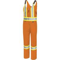 6617T Overalls, Polyester, 40, High Visibility Orange Equipex