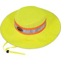 279 Ranger's Hat with Strap, High Visibility Lime-Yellow, Polyester Equipex
