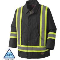 5535BKA Quilted Duck Parka, Black, X-Small Equipex