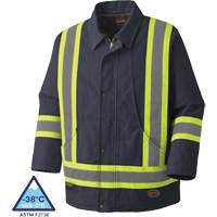 5535A Quilted Duck Parka, Navy Blue, Small Equipex