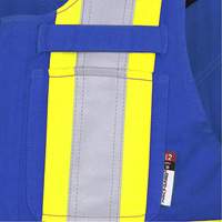 7714 FR-Tech&reg; Flame-Resistant Overalls, Small, Royal Blue Equipex