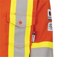 7743 Chemise de s&eacute;curit&eacute; ignifug&eacute;e FR-Tech, Petit, Orange haute visibilit&eacute; Equipex