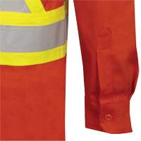 7743 Chemise de s&eacute;curit&eacute; ignifug&eacute;e FR-Tech, Petit, Orange haute visibilit&eacute; Equipex